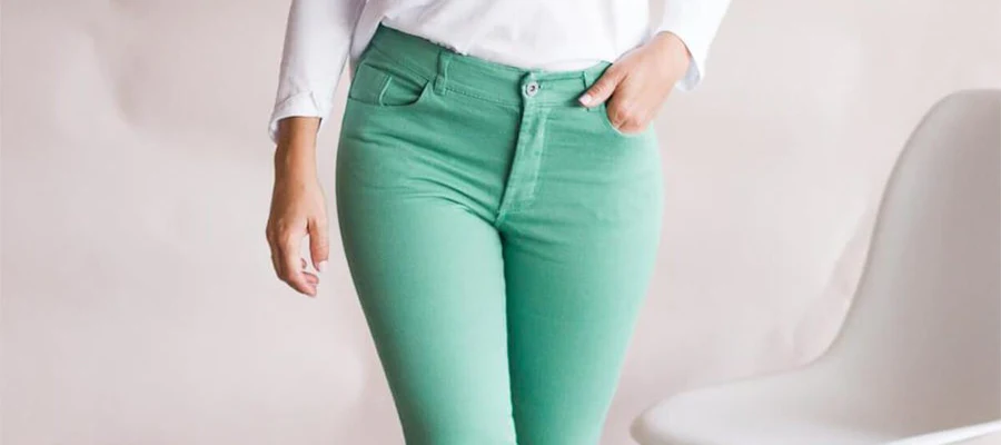 Como combinar calças verde