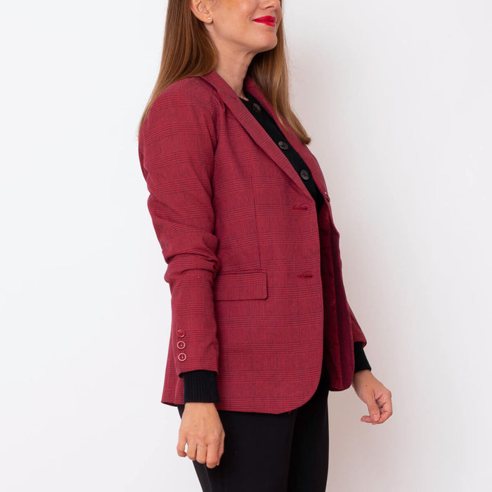 Blazer Xadrez - Vermelho