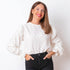 Blusa Detalhe Dourado - Branco