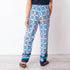 Calça de Pijama com Estampa Geométrica - Branca