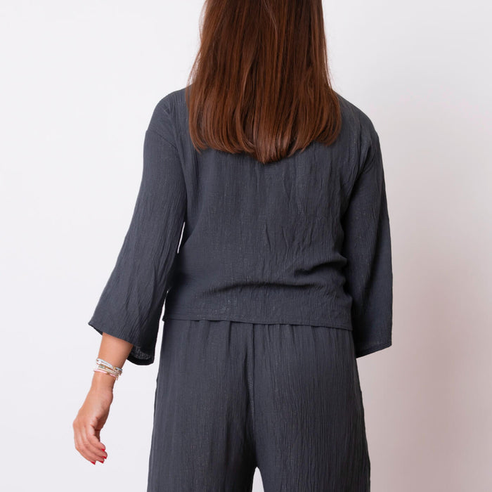 Chande Kimono/Blusa - Antracite