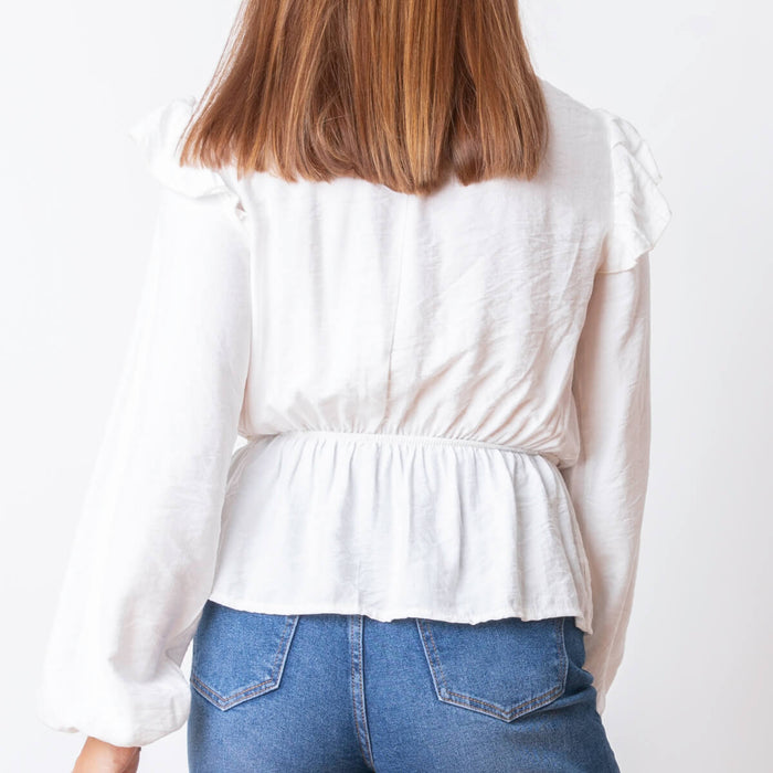 Blusa Jugo Elástico - Branco