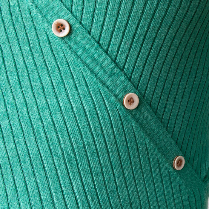 Sweater Botões Assimétricos - Verde