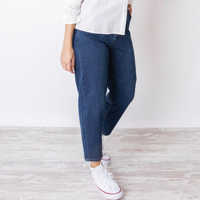 Calça Jeans Mom Fit - Azul