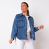 Jaqueta Jeans Oversize - Azul