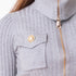 Chaqueta Punto Cremallera - Gris