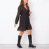 Vestido Estampado Glitter - Preto