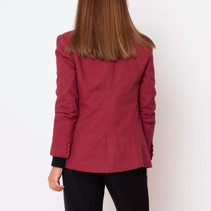 Blazer Xadrez - Vermelho