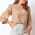 Blusa com Detalhe Dourado - Camelo