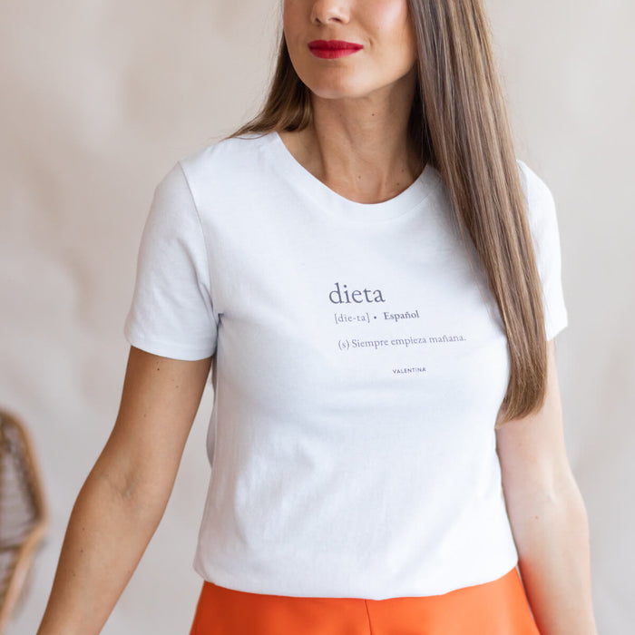 Camiseta Dieta - Blanco