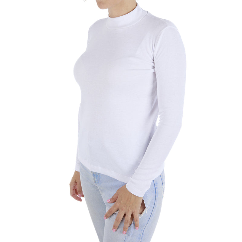 T-shirt semicisne LCT567 Preço por 1 Unidad - Branco