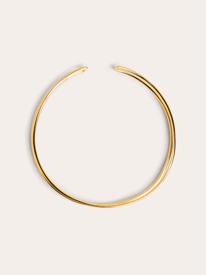 Choker Double Ring - Banho Ouro