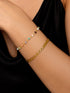 Pulseira Crystals Colors Ouro