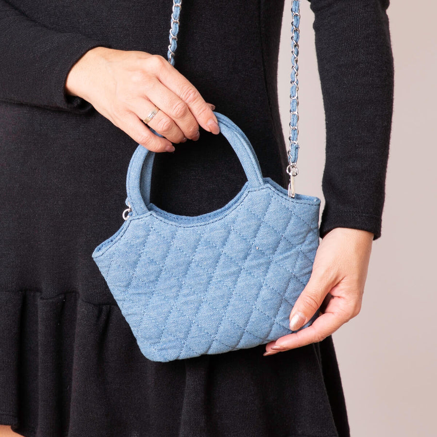 Bolso Denim Baini - Azul