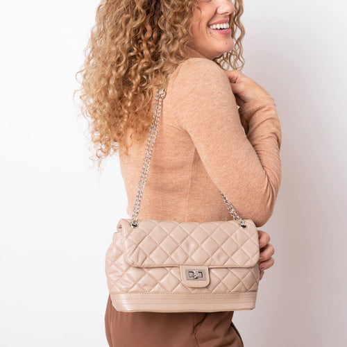 Bolso Acolchado Janis - Beige