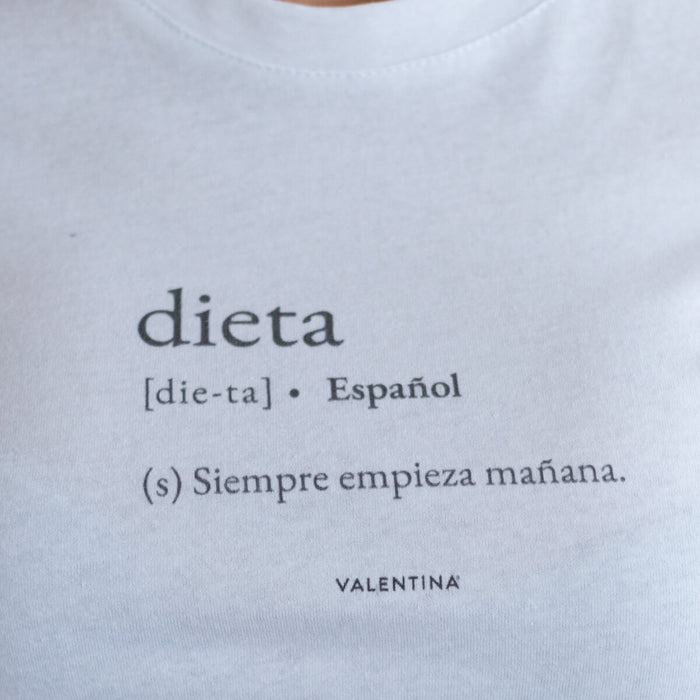 Camiseta Dieta - Blanco