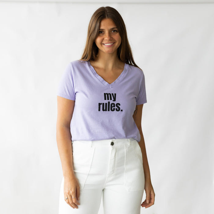 T-shirt My Rules - Roxo