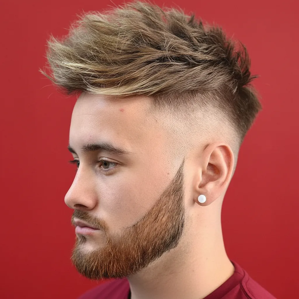 Corte Americano com Degradê Alto e Texturizado