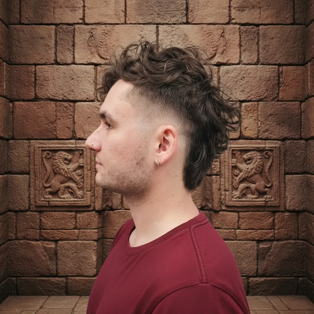 Corte Americano com Degradê e Cabelo Cacheado