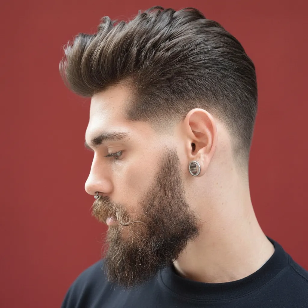 Corte Americano com Degradê e Cabelo Liso