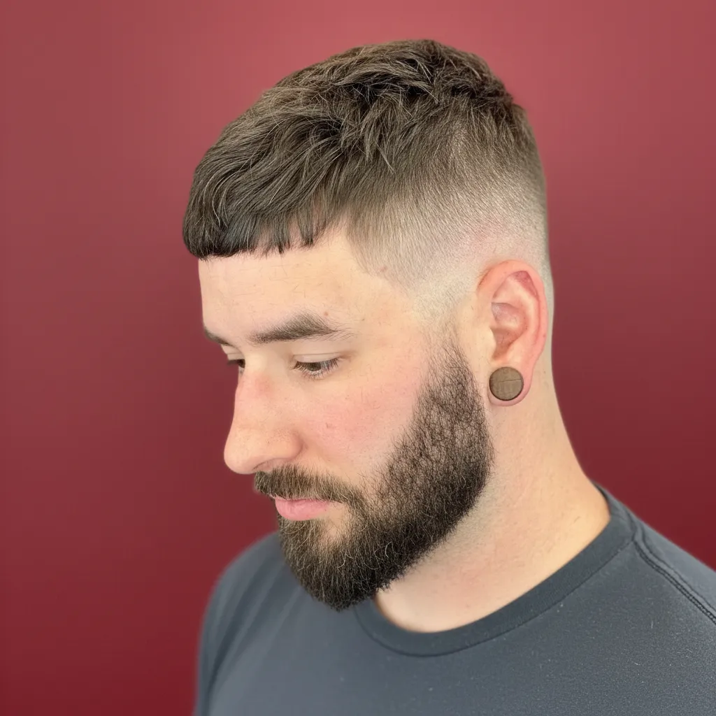 Corte Americano com Degradê e Franja