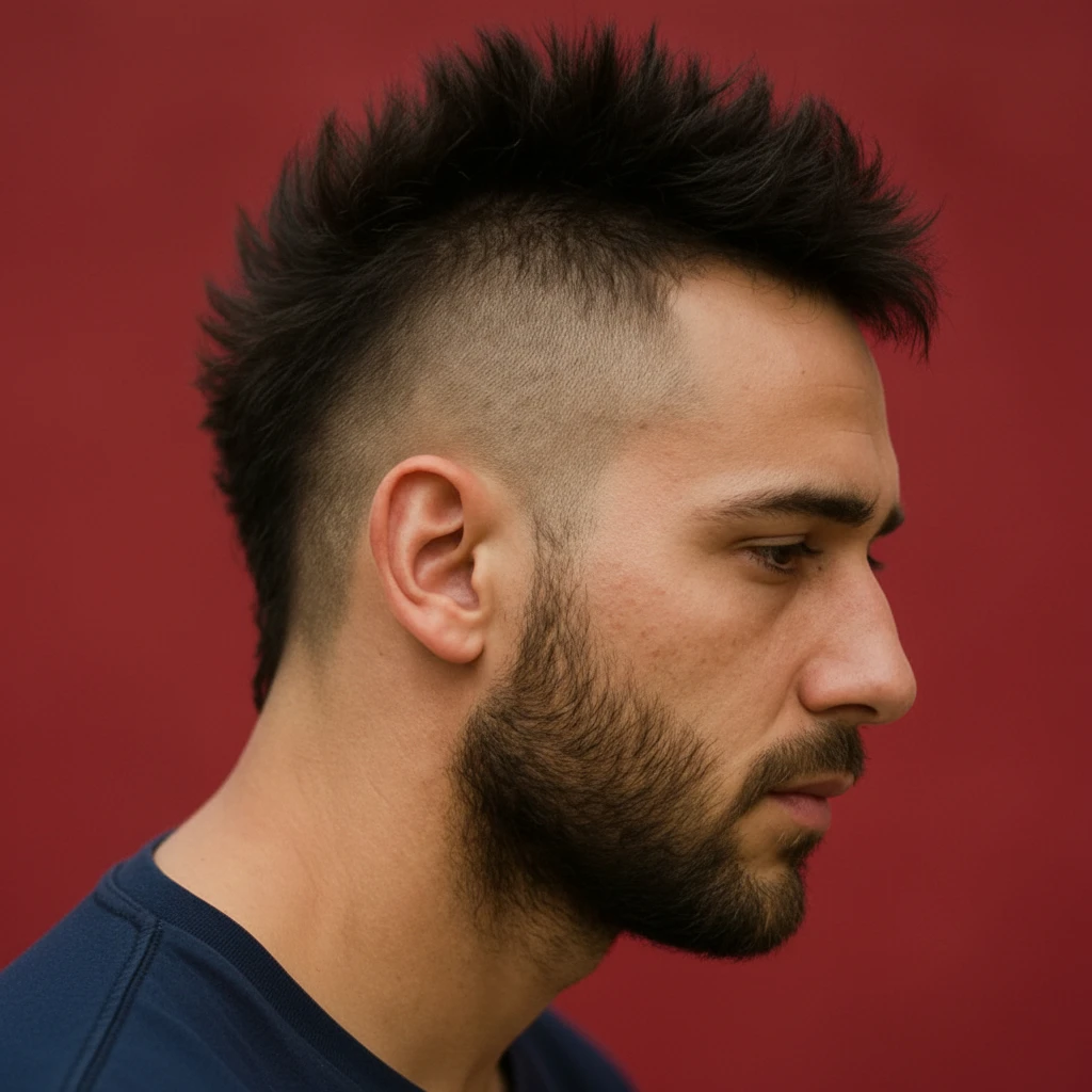 Corte Americano com Degradê e Topete Texturizado