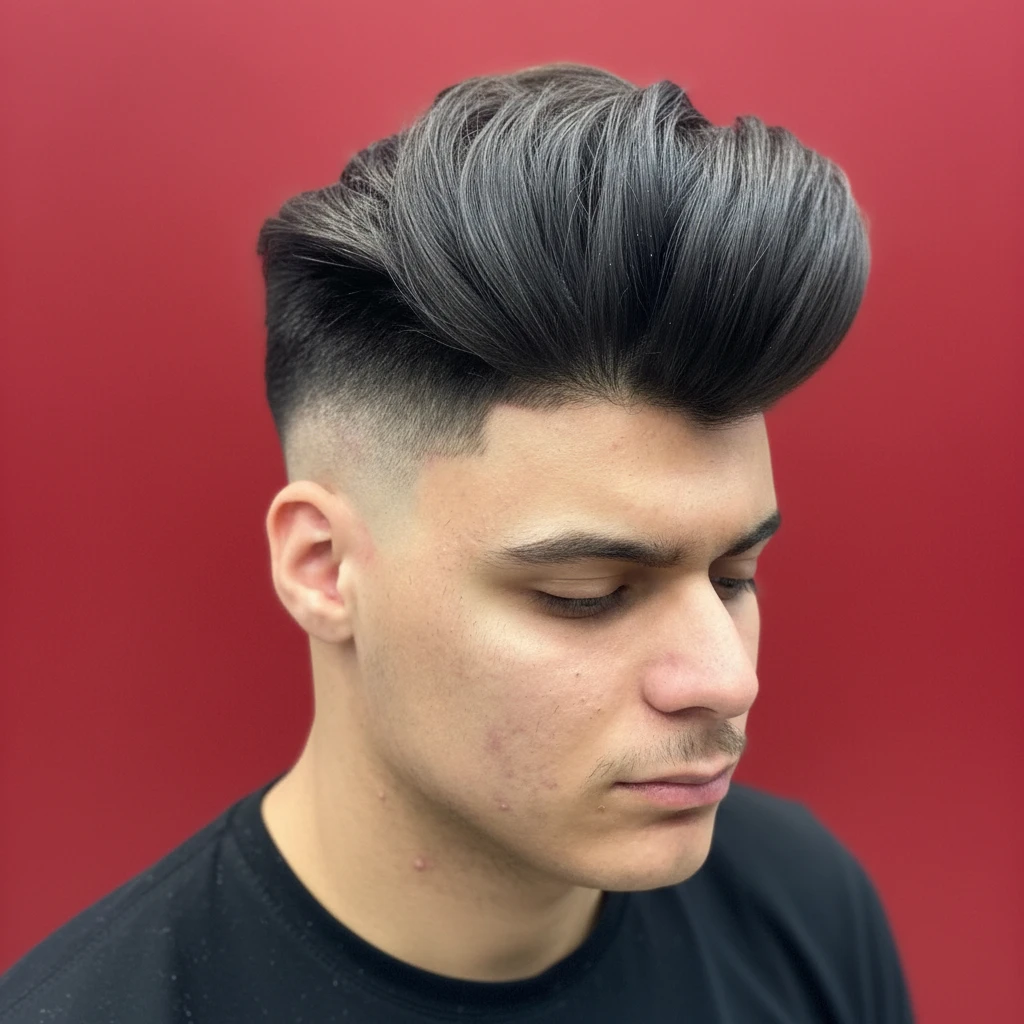 Corte Americano com Volume e Degradê Lateral