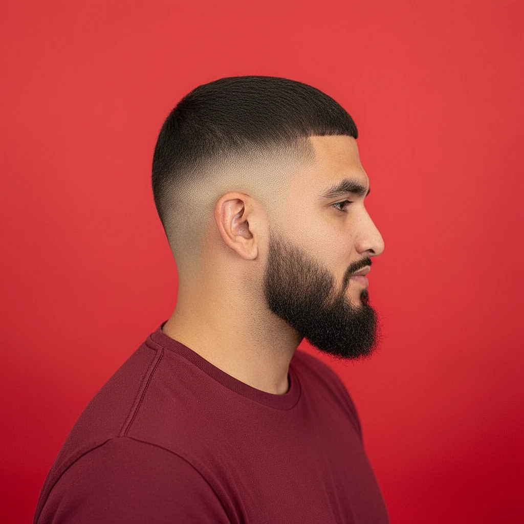 Men's Burst Fade with Clean Fade