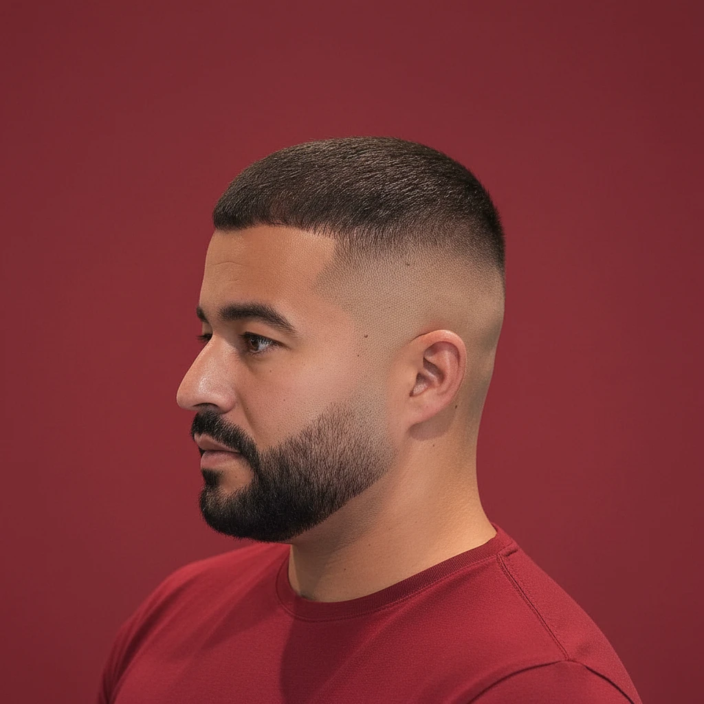 Corte Buzz Cut com Degradê Baixo