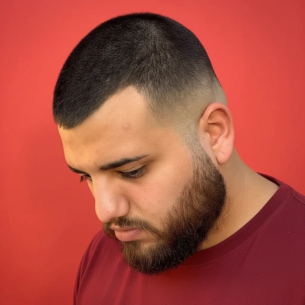 Men's Buzz Cut with Low Fade
