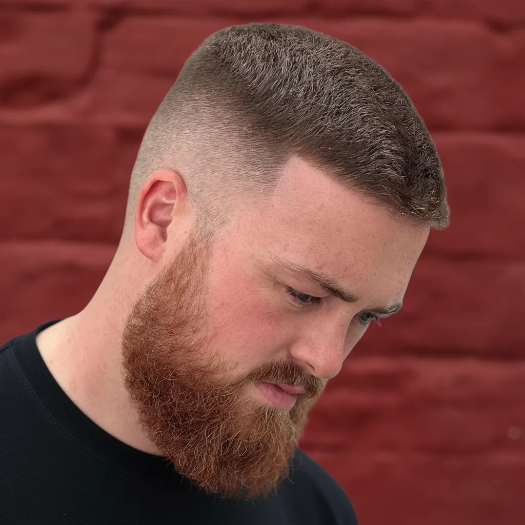 Corte Buzz Cut com Degradê Baixo