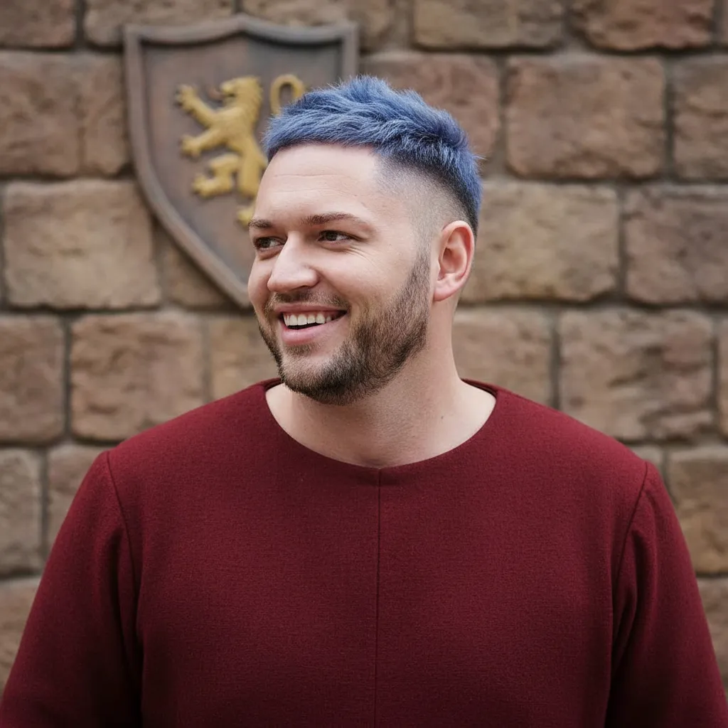 Corte High Fade com Cabelo Liso e Estilo Moderno