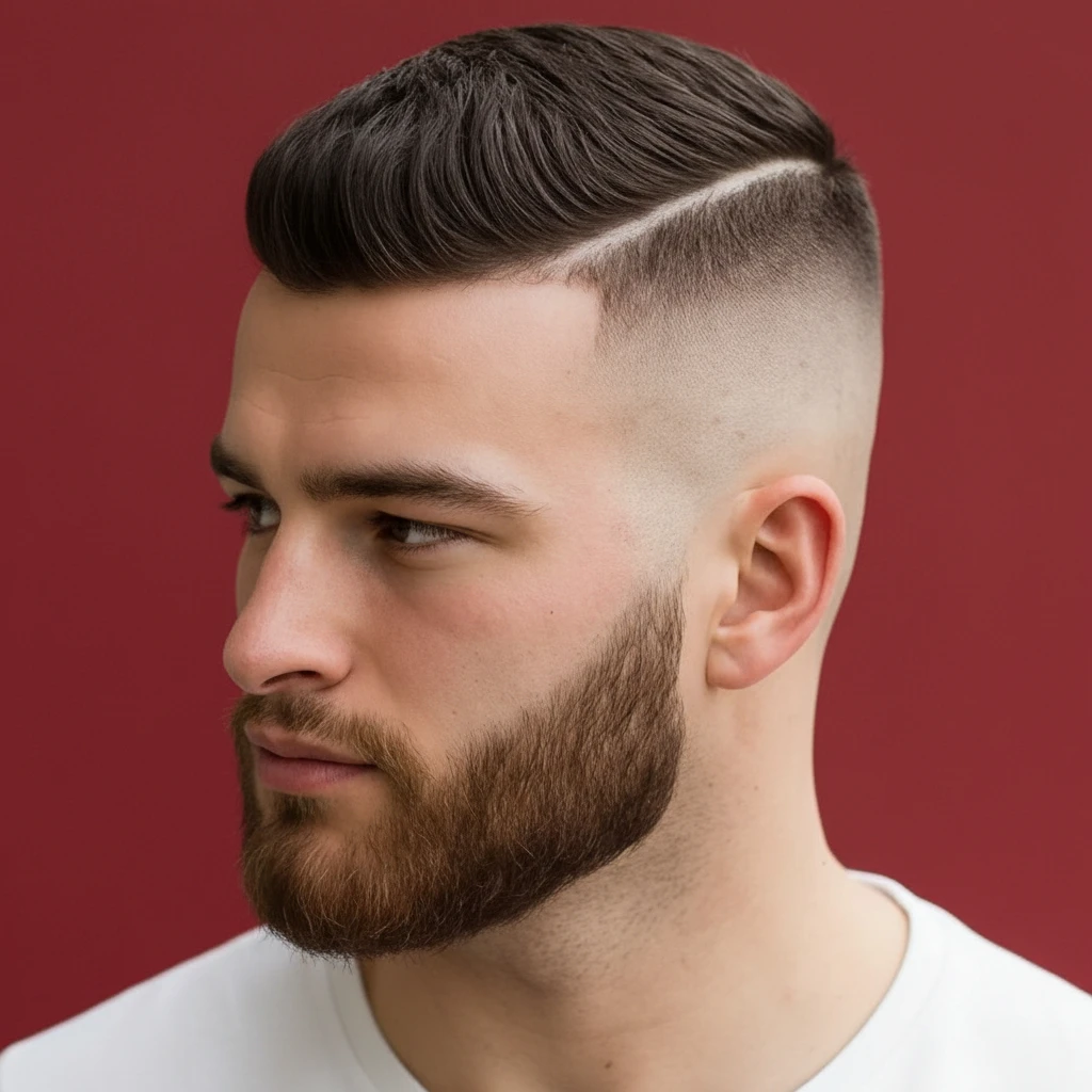 Corte High Fade com Degradê em Cabelo Liso