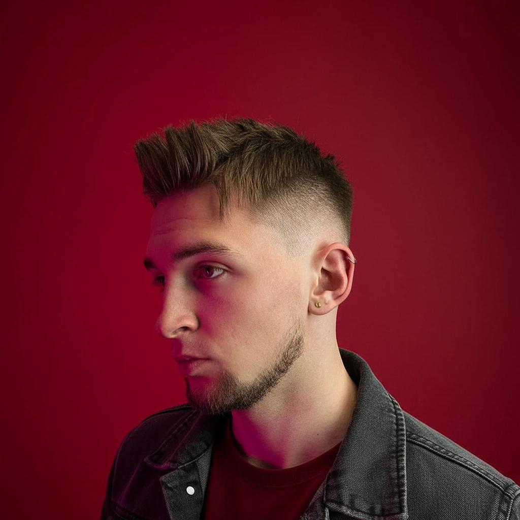 Corte High Fade com Degradê em Cabelo Liso