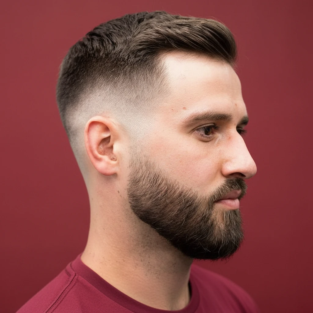 Corte High Fade com Degradê em Cabelo Liso