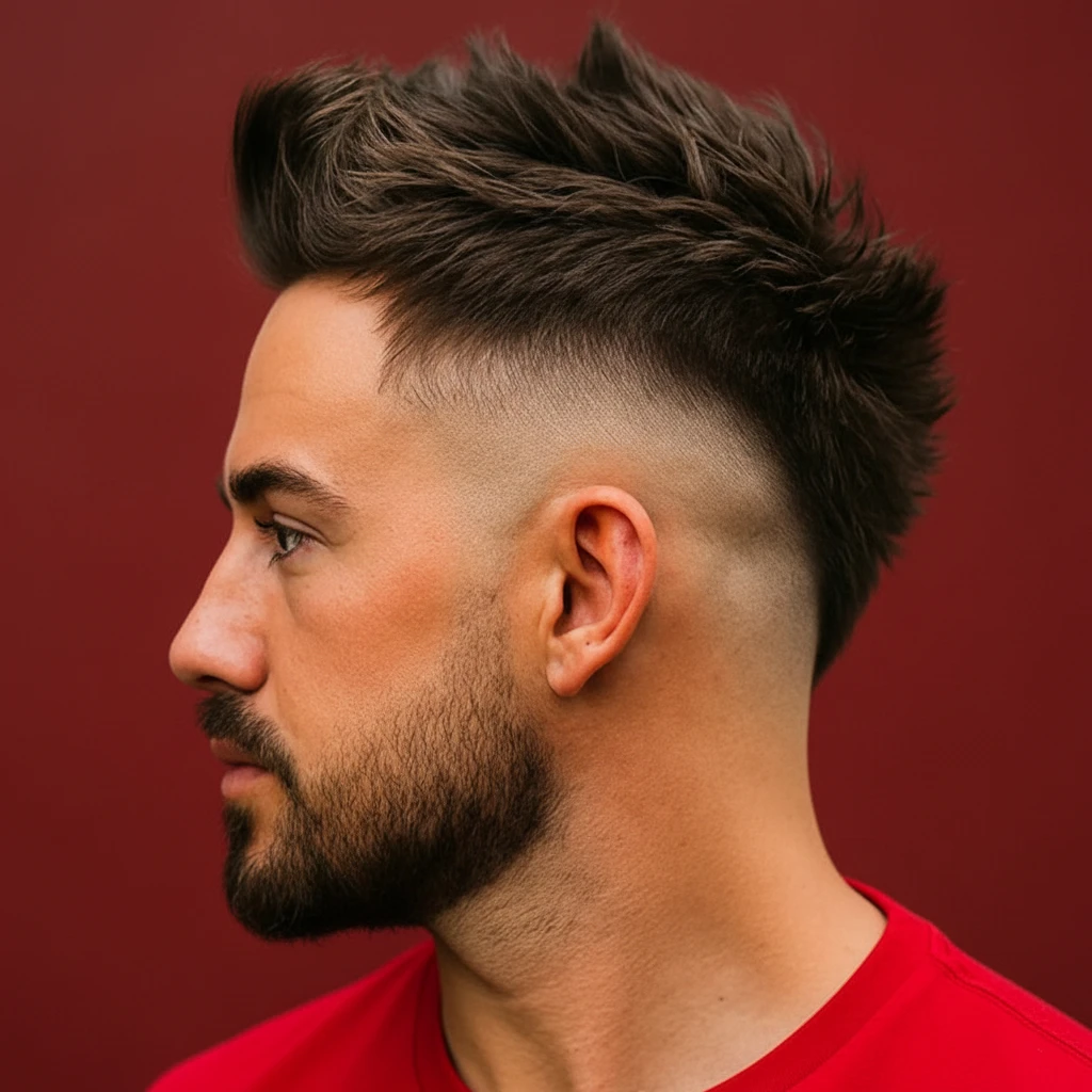 Corte High Fade com Degradê em Cabelo Liso