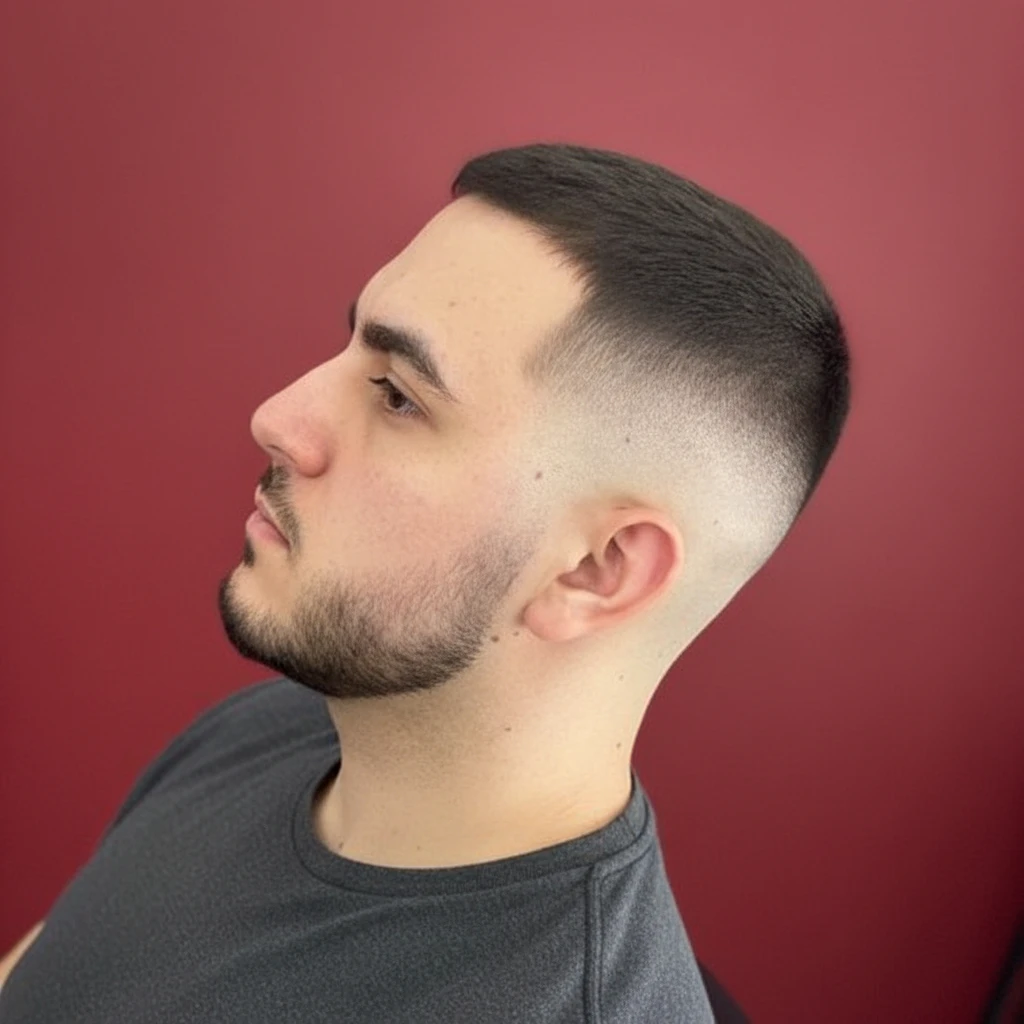 Corte High Fade com Degradê em Cabelo Liso