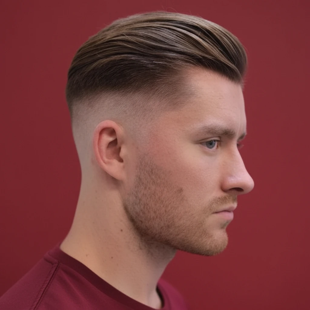 Corte High Fade em Cabelo Liso com Acabamento Moderno