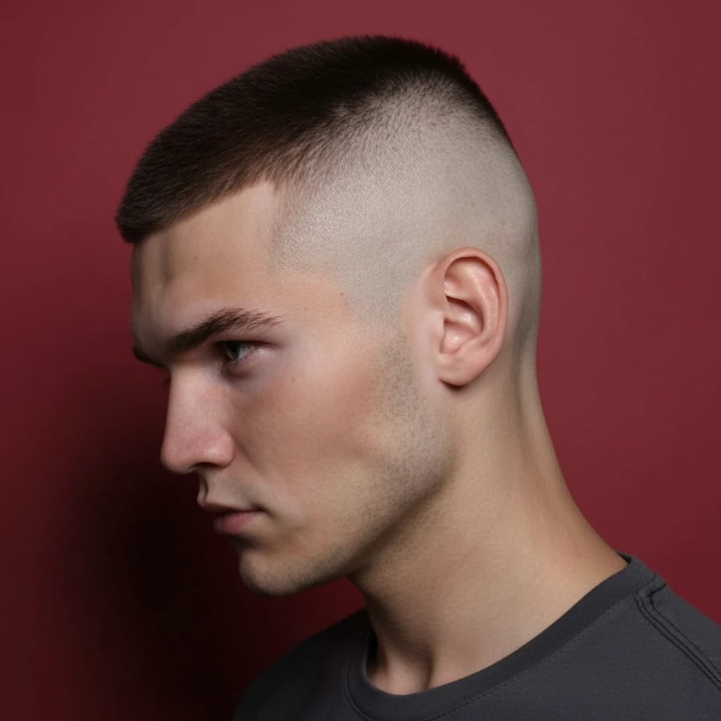 Corte High Fade em Cabelo Liso com Acabamento Moderno