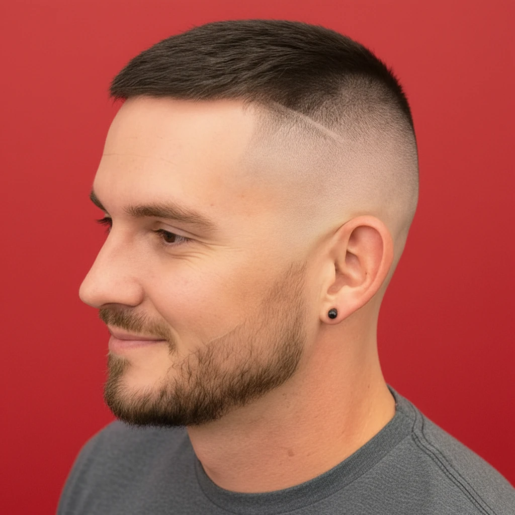 Corte High Fade em Cabelo Liso com Degradê