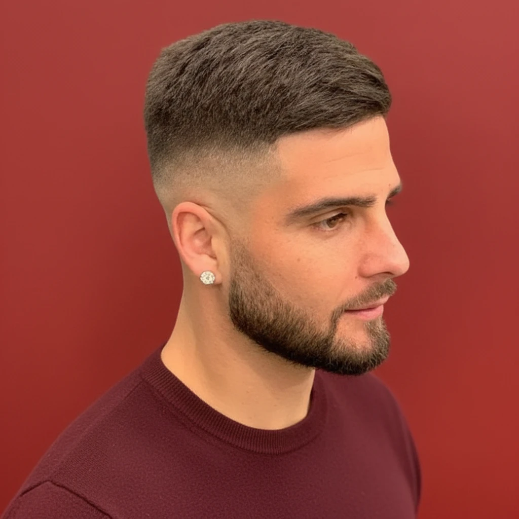 Corte High Fade em Cabelo Liso com Degradê Limpo
