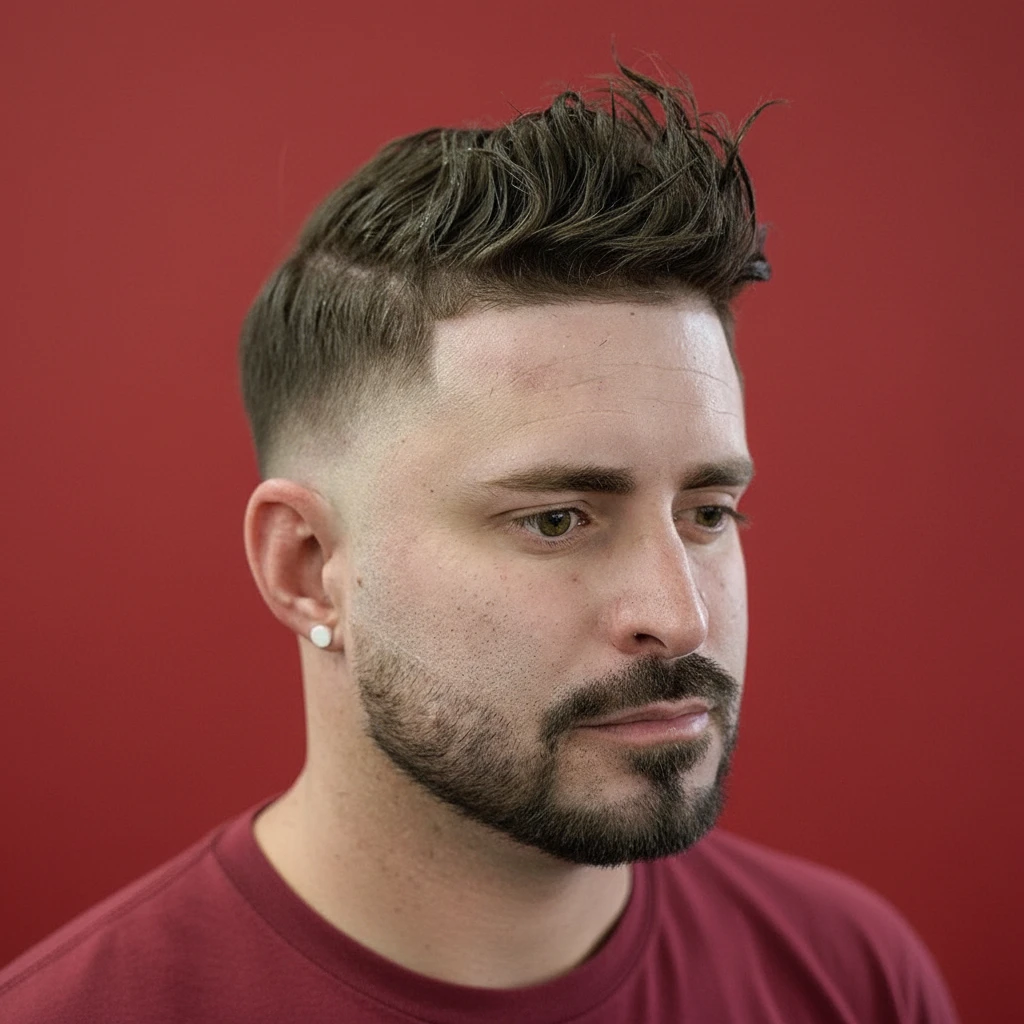 Corte Low Fade Masculino em Cabelo Liso