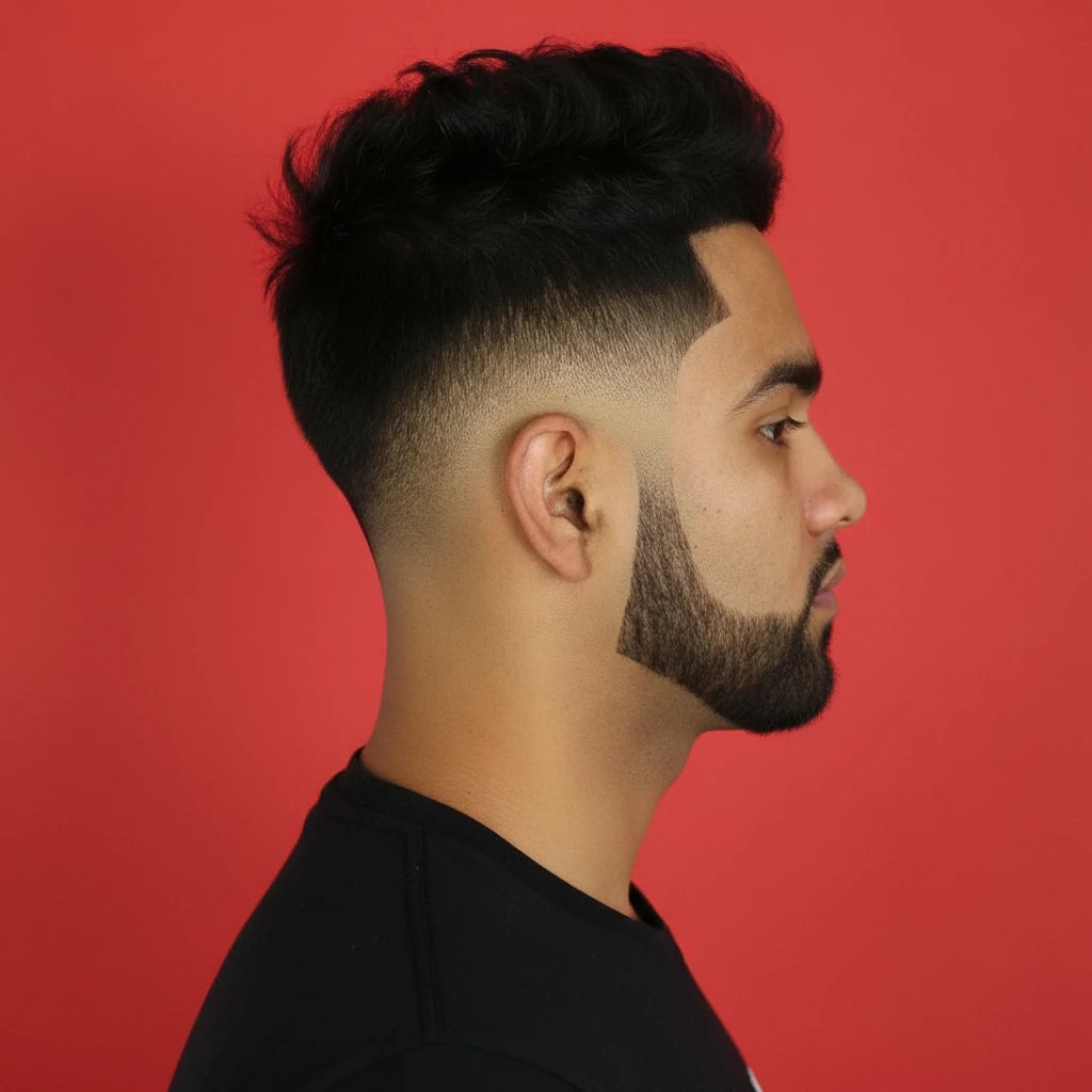 Corte Low Fade com Degradê Limpo em Cabelo Liso