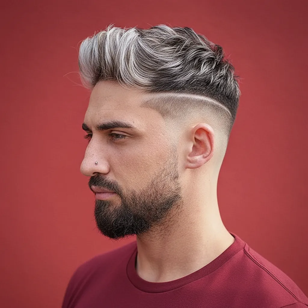 Corte Low Fade com Degradê em Cabelo Liso