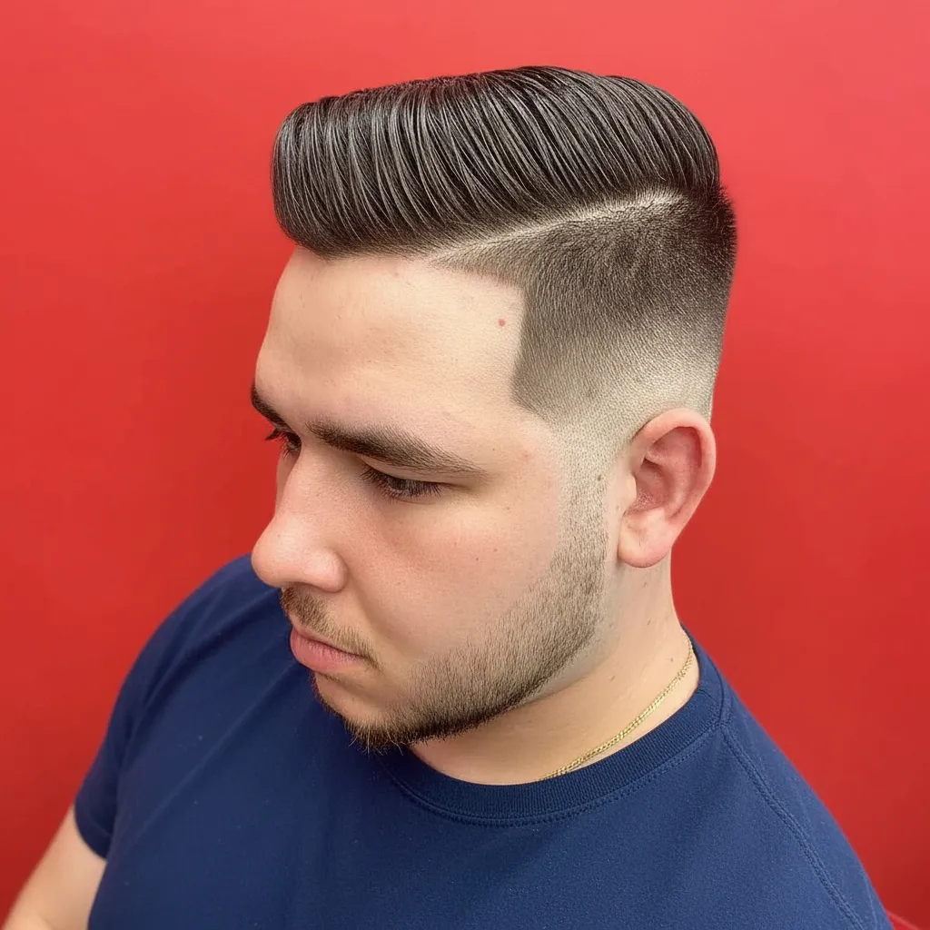 Corte Low Fade com Degradê em Cabelo Liso