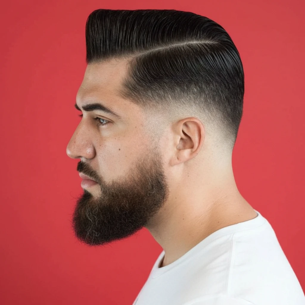 Corte Low Fade com Degradê em Cabelo Liso