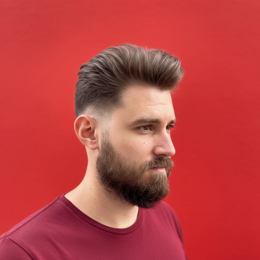 Corte Low Fade com Textura em Cabelo Liso