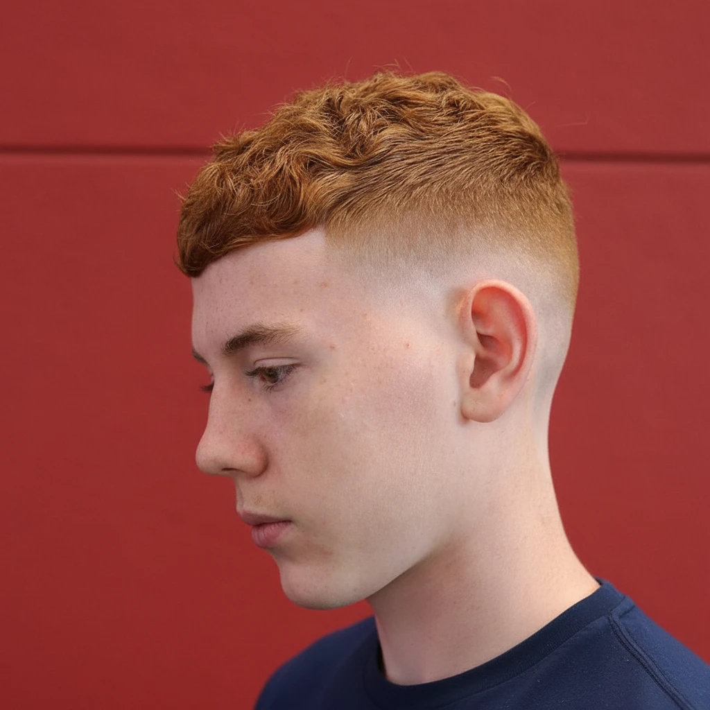 Corte Low Fade em Cabelo Cacheado