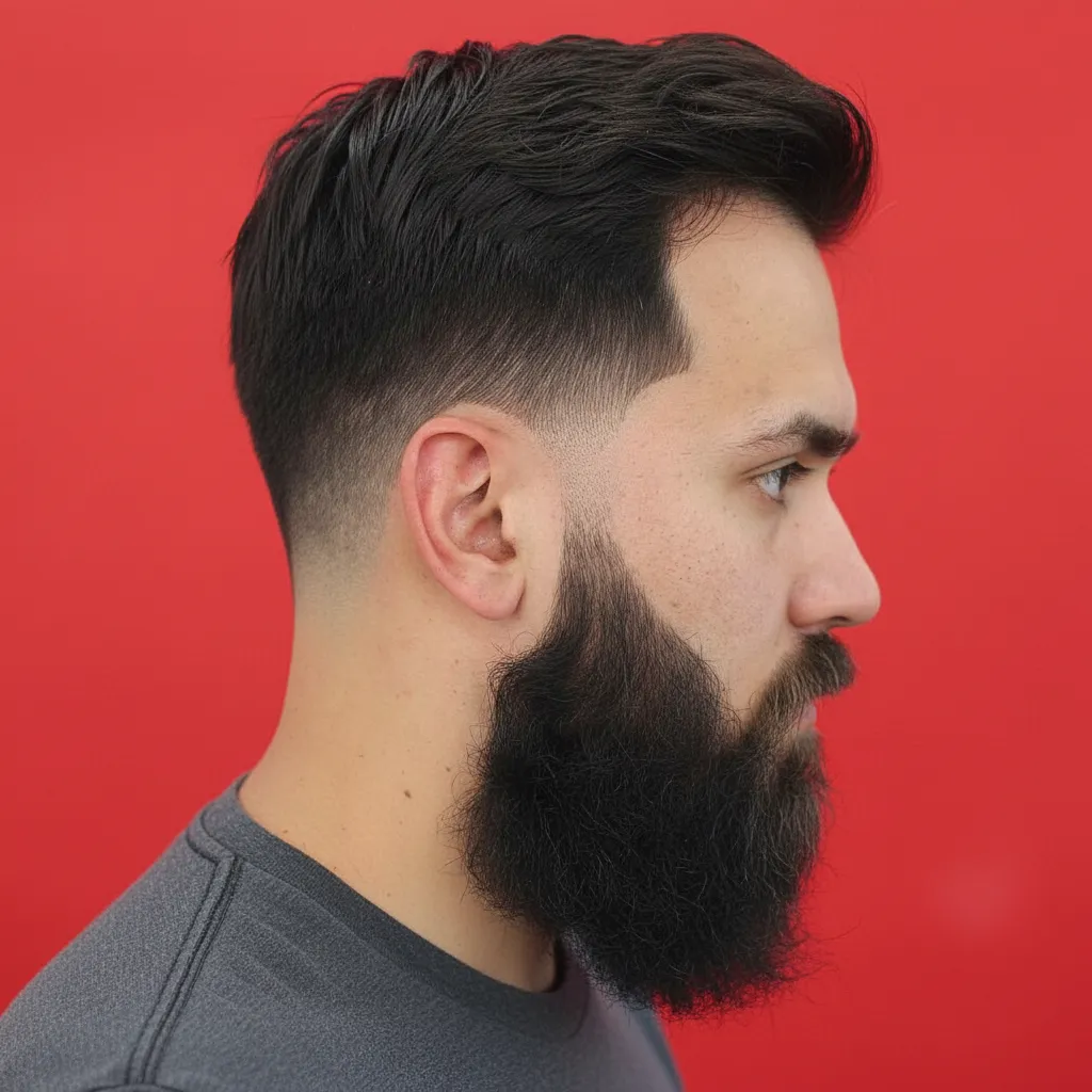 Corte Low Fade em Cabelo Liso com Degradê Baixo