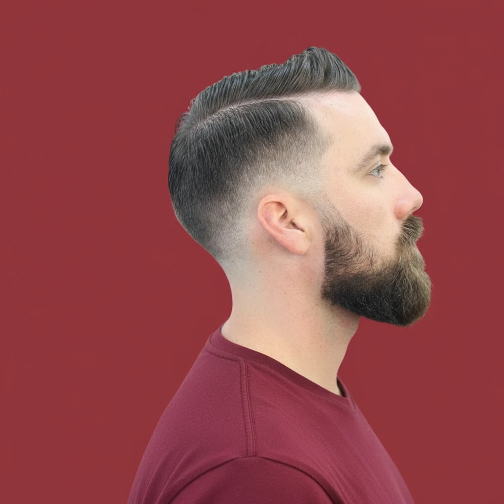 Corte Low Fade em Cabelo Liso com Degradê Limpo